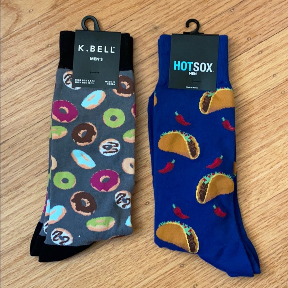 Men’s high donut and taco socks